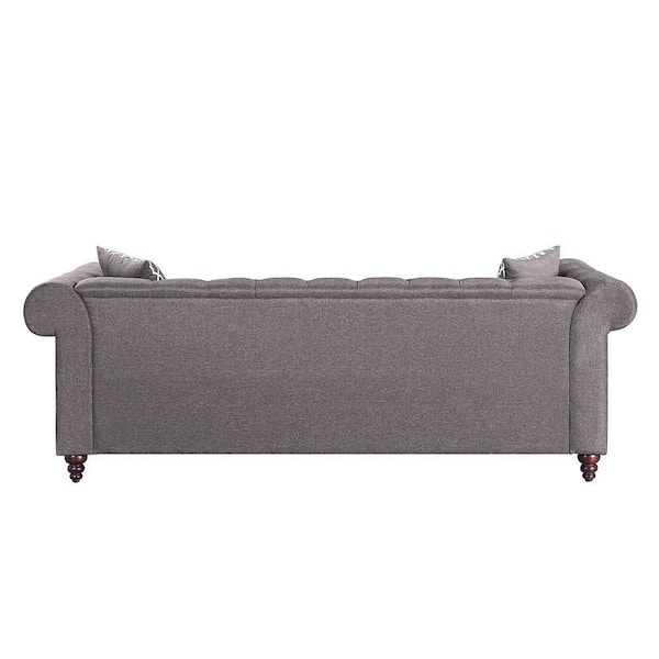 Acme Furniture Waldina 66 in. W 1-piece Velvet L Shaped Sectional