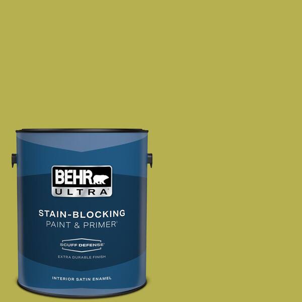 BEHR ULTRA 1 gal. #P350-6 Laser Extra Durable Satin Enamel Interior Paint & Primer