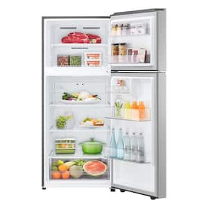 28 in. 18 cu. ft. Top Freezer Garage-Ready Refrigerator with Ice Maker Ready System in PrintProof Stainless Steel