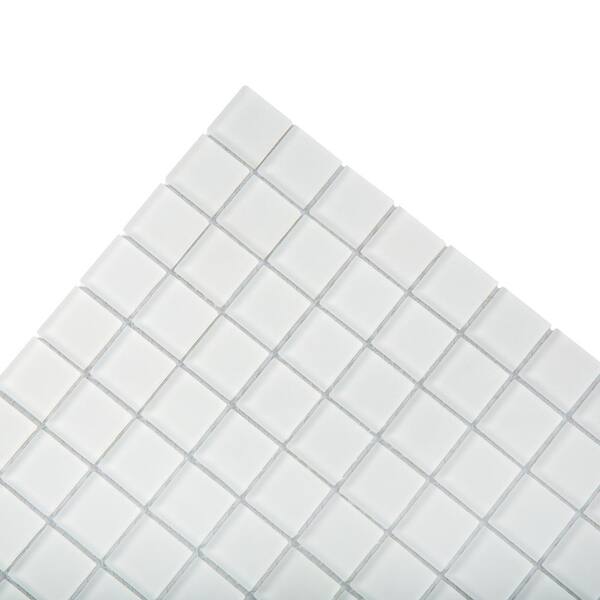 Apollo Tile Ice White 4 in. x 5 in. Matte Finished Glass