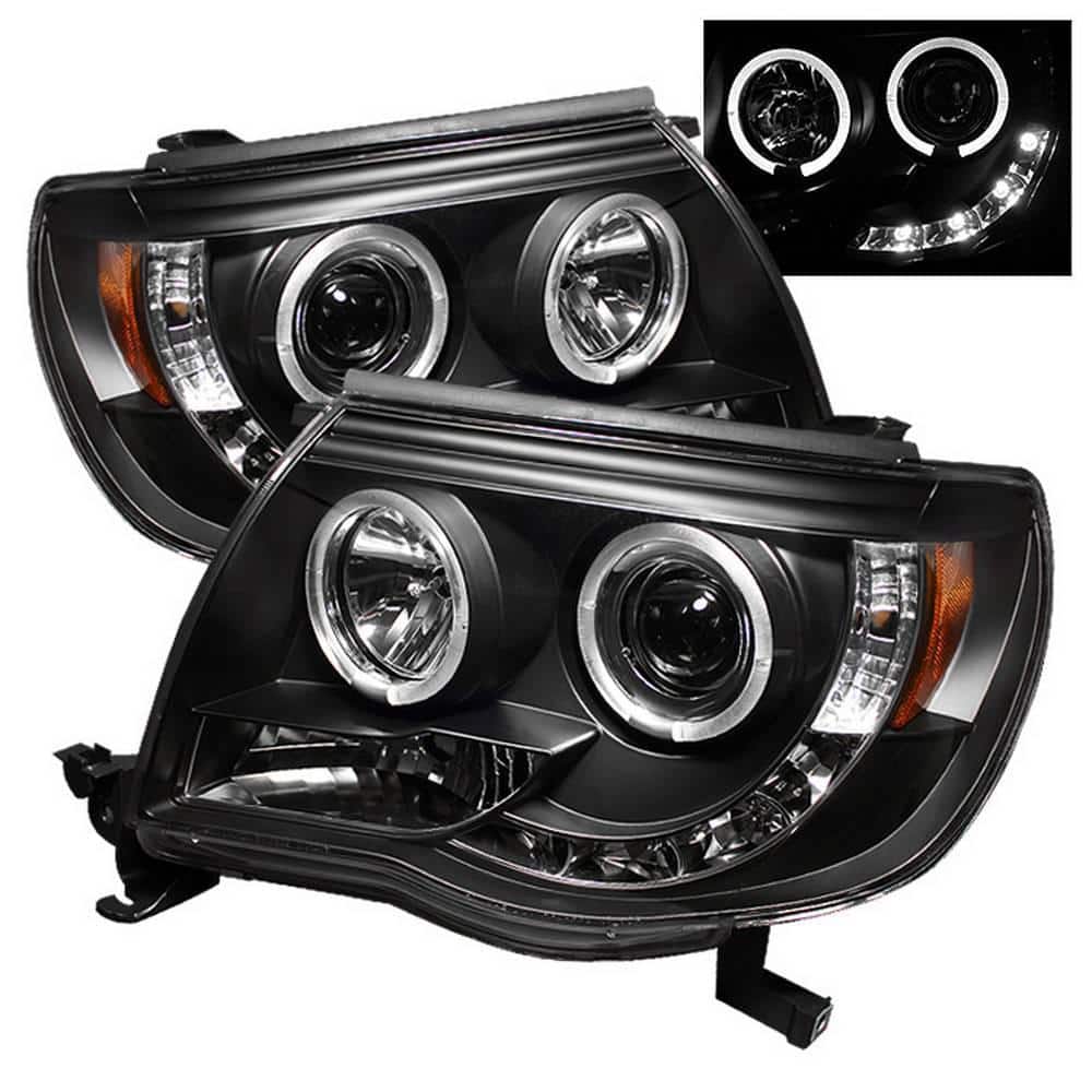 Toyota Tacoma 05-11 Projector Headlights - LED Halo - LED ( Replaceable LEDs ) - Black price history on PriceWatchPro