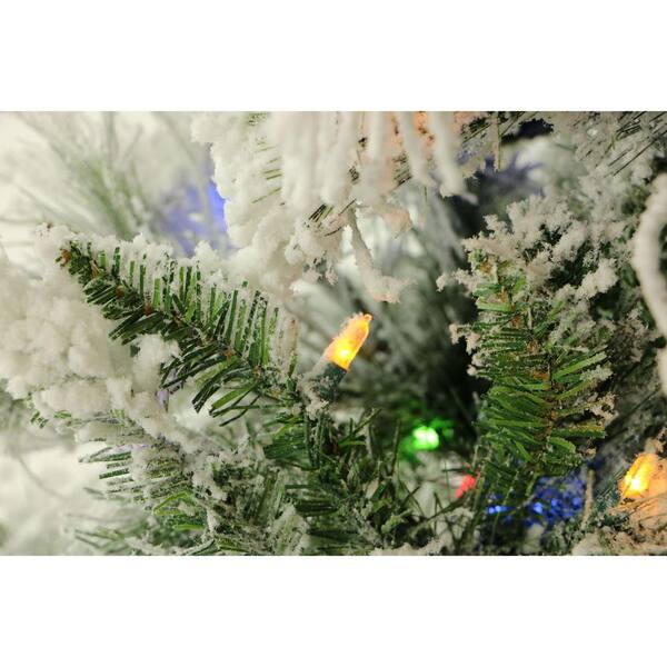 Clear Lights Details about   Pre-Lit 6.5' Frisco Pine SNOWY DELIGHT Artificial Christmas Tree