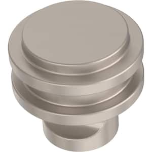 Classic Ringed 1-1/4 in. (32 mm) Classic Satin Nickel Cabinet Knob