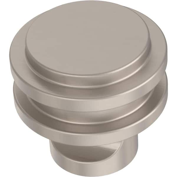 Liberty Classic Ringed 1-1/4 in. (32 mm) Satin Nickel Cabinet Knob