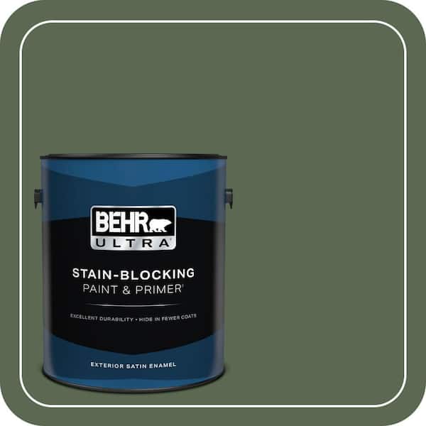 BEHR ULTRA 1 gal. #S390-7 Trailing Vine Satin Enamel Exterior Paint & Primer