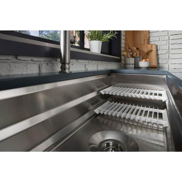 KOHLER Prolific Undermount Stainless Steel 44 in. Single Bowl Kitchen Sink  with Included Accessories K-23652-NA - The Home Depot