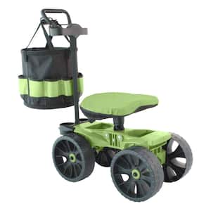 Wheelie Scoot with Tool Toter Handle, Bucket and Comfort Cushion