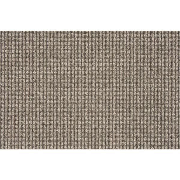Natural Harmony Shenadoah Stripe Stone/Coal Custom Area Rug with Pad