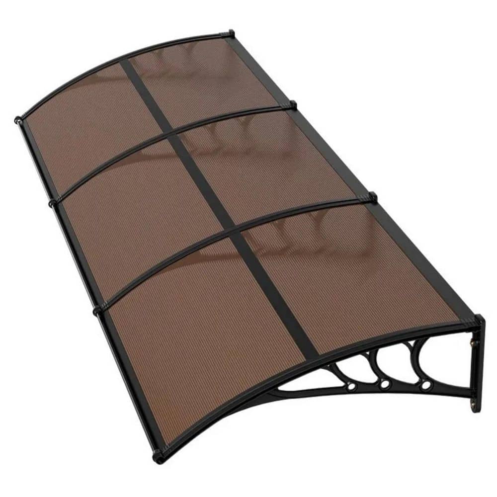 [ 3.2 ft. x 9.75 ft. ] Brown Door & Window Awning [Canopy] with Efficient Drainage & All-Season Protection price history on PriceWatchPro