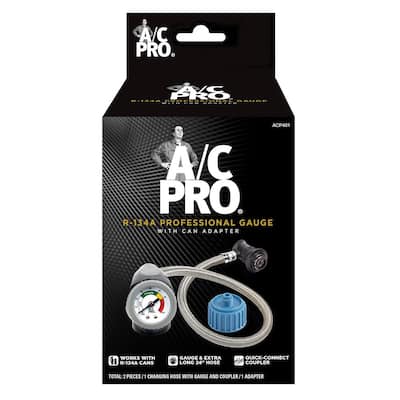 A/C Pro R-134a Professional Gauge with Can Adapter (ACP401-W3)