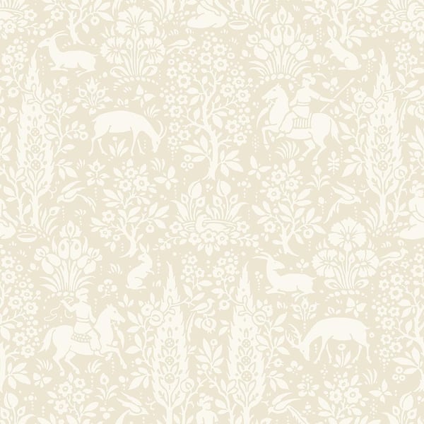 Crown Sherwood Cream Woodland Sample Cream Wallpaper Sample