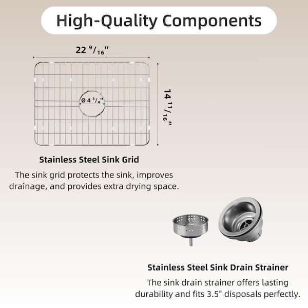 Los Flexi 27 in. White Undermount Kitchen Sink, Drop-in and