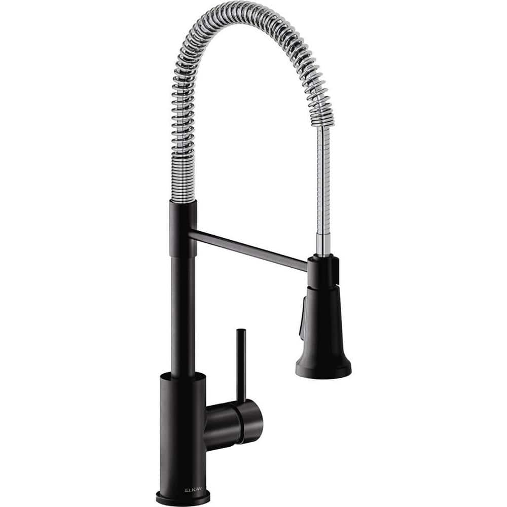 301 Moved Permanently   Matte Black And Chrome Elkay Pull Down Kitchen Faucets Lkav2061mbcr 64 1000 