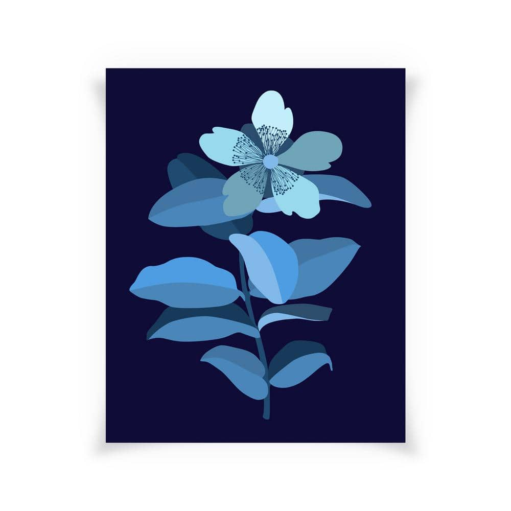 Modern Leaves Unframed Nature Art Print 40 in. x 32 in. P26-BT00231 ...