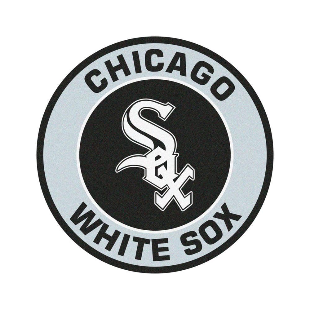 FANMATS MLB Chicago White Sox Gray 2 ft. x 2 ft. Round Area Rug 18131 ...