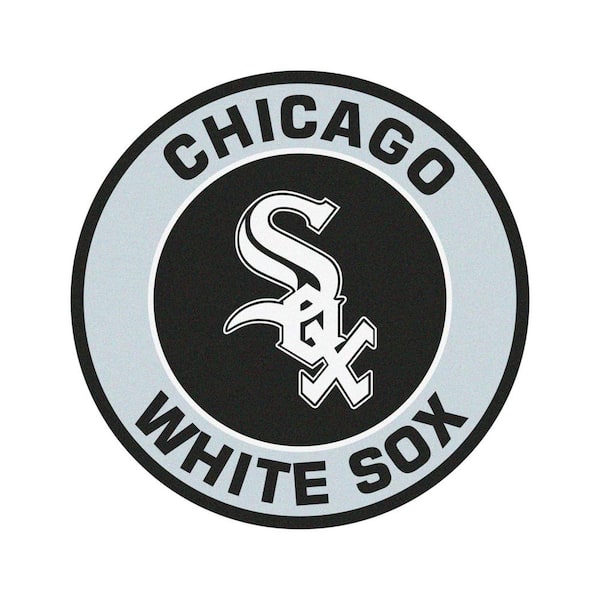 FANMATS MLB Chicago White Sox Gray 2 ft. x 2 ft. Round Area Rug 18131 ...