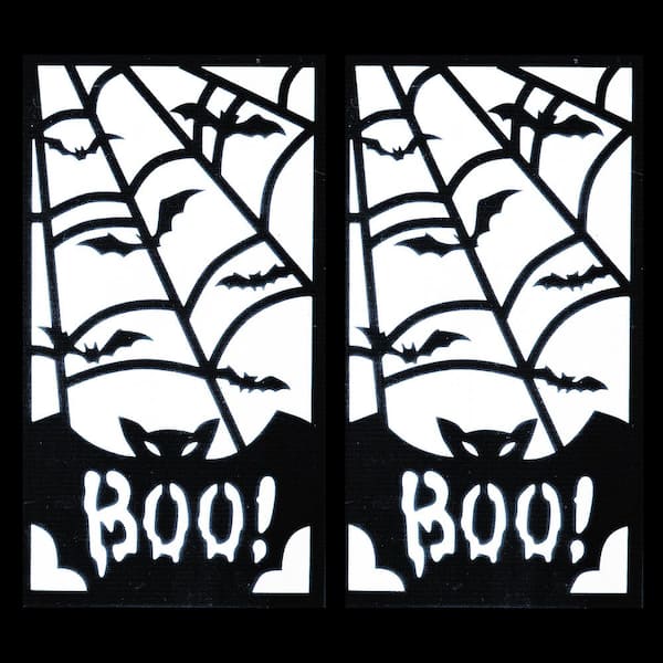 Halloween Haunted House Black Bat Full Moon Ghost Bath Mat