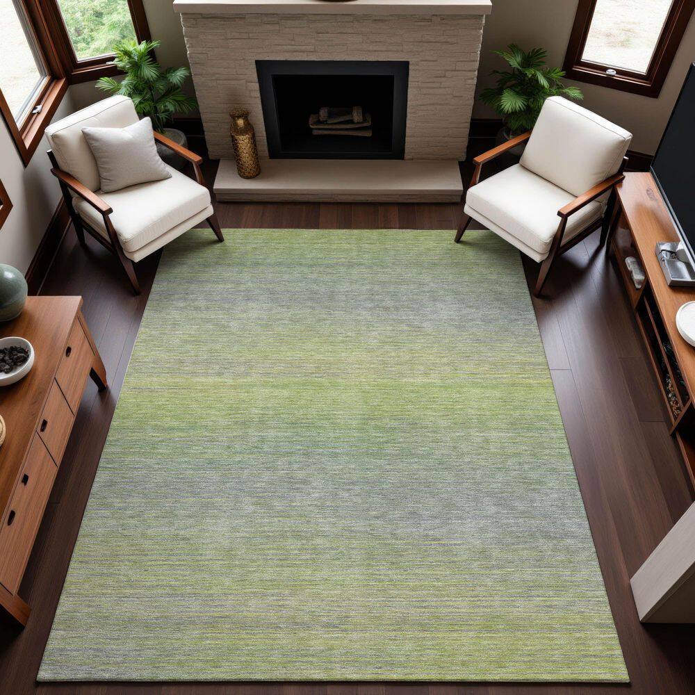 Mayfield Premium Machine Washable Abstract AMF1291 Aloe 8 ft. x 10 ft. Area Rug price history on PriceWatchPro