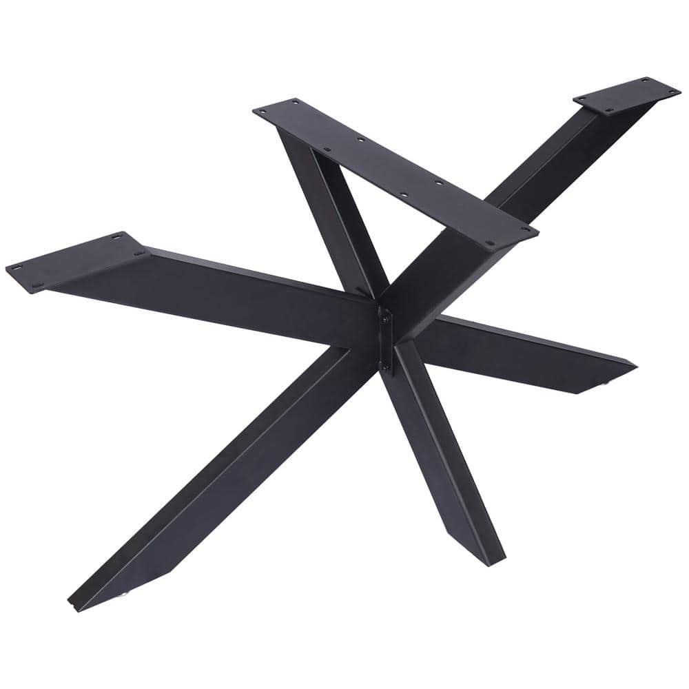 Black Heavy-Duty Steel Table Frame, Spider Table Legs with Modern Design