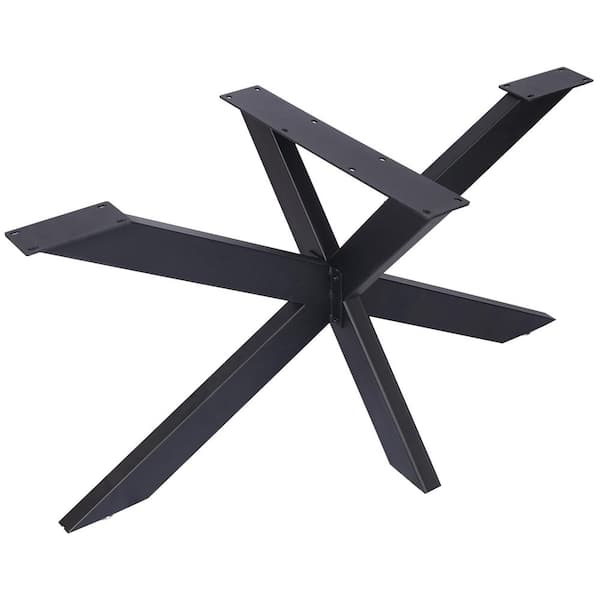 Unbranded Black Heavy-Duty Steel Table Frame, Spider Table Legs with Modern Design
