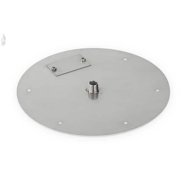 American Fire Glass 12 in. Round Stainless Steel Flat Fire Pit Pan (Fire Pit Ring not Included)