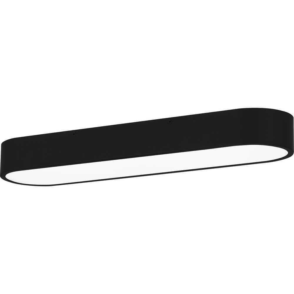 Wesley 23.75 in. Matte Black Integrated LED Flush Mount price history on PriceWatchPro