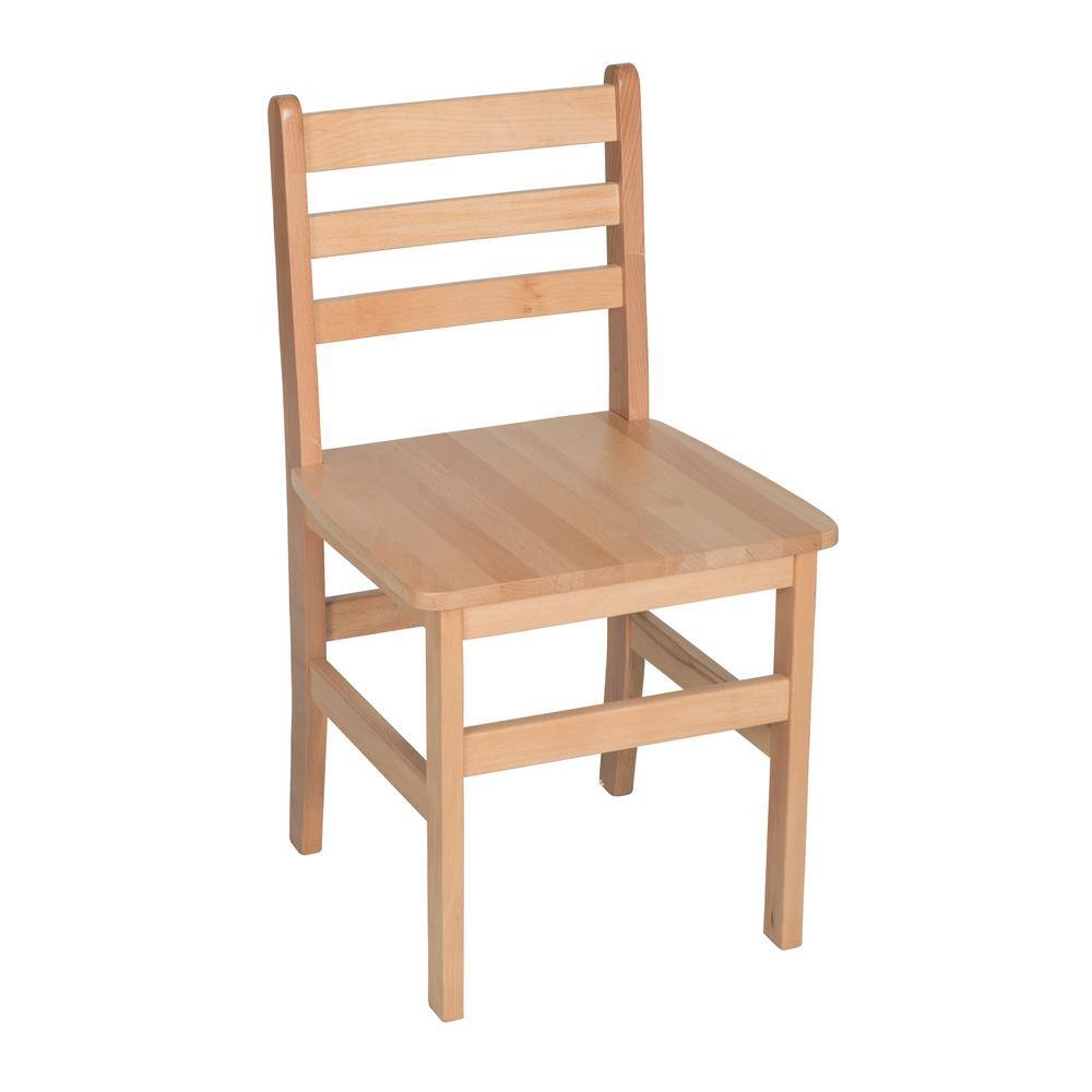 Regency Atlas Natural Wood Classroom Chair with 18 in. Seat Height ...