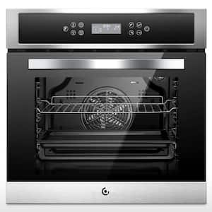 24 in. 2.5 cu. ft. Single Electric Convection Thermal Wall Oven with 11 Functions in Stainless Steel