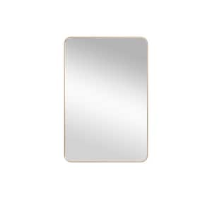 24 in. W x 36 in. H Rectangular Framed Wall Bathroom Vanity Mirror in Brushed Nickel, Anti-Rust