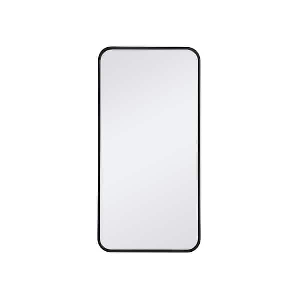 Unbranded 36 in. H x 18 in. W Rectangle Black Vanity Mirror