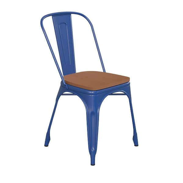 Blue metal dining chairs new arrivals