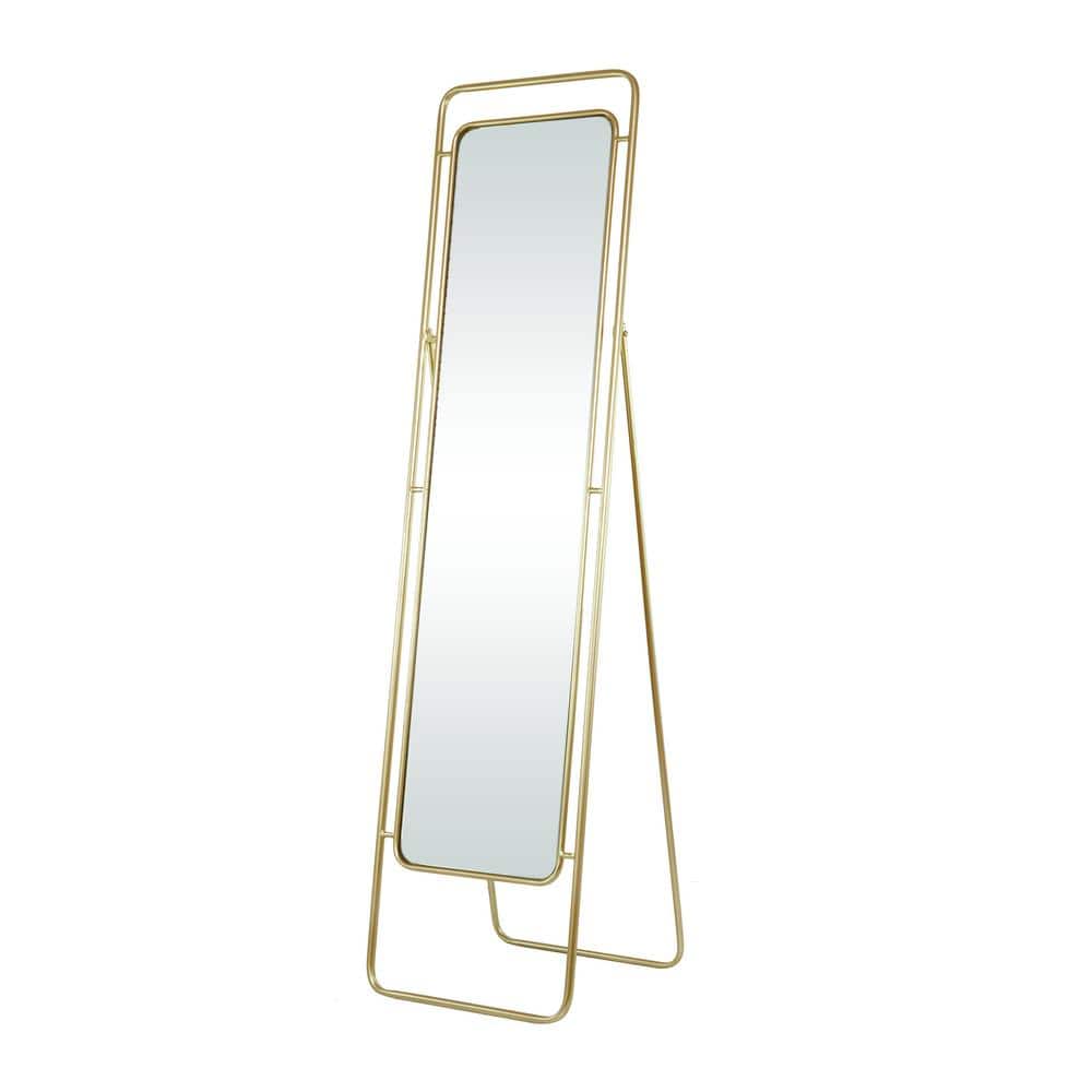 66 in. x 17 in. Gold Metal Modern Floor Mirror price history on PriceWatchPro