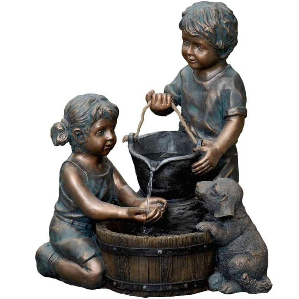 2 Kids And Dog Outdoor/Indoor Waterfall Fountain price history on PriceWatchPro