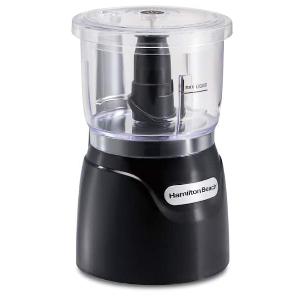 Hamilton Beach 70723G Black & Stainless 10 Cup Stack & Snap Big Mouth Food  Processor 