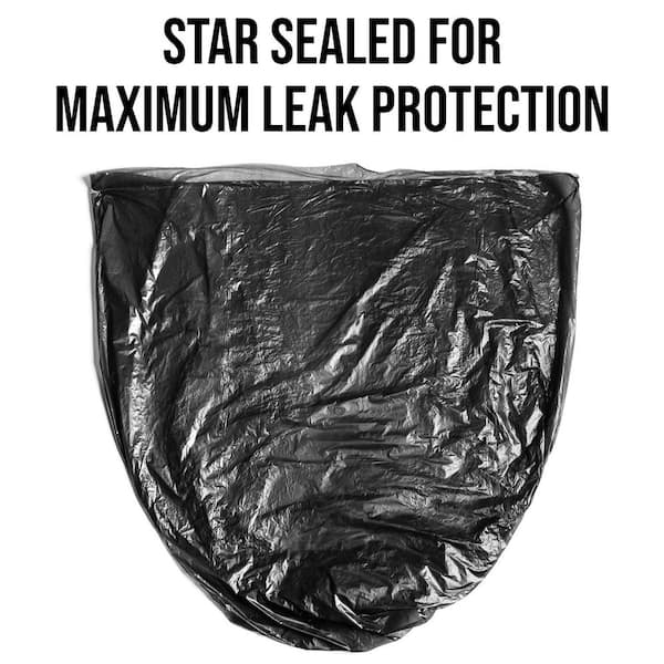 Aluf Plastics 55-60 Gallon 2.7 MIL Black Trash Bags - 38 x 58 - Pack of  50 - For Contractor, Industrial, & Commercial NY603X - The Home Depot