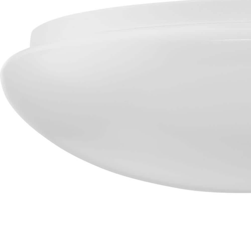 White Glass LED Flush Mount Ceiling Light