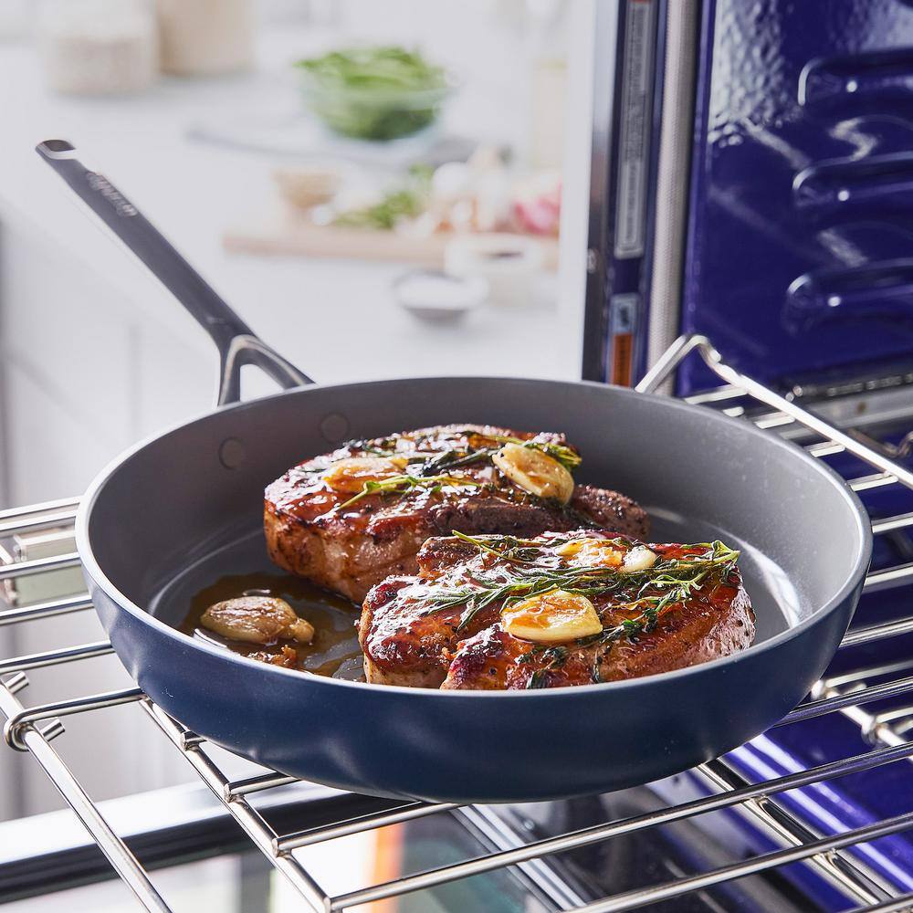 Oxford Blue Aluminum Nonstick 14-Piece Cookware Set