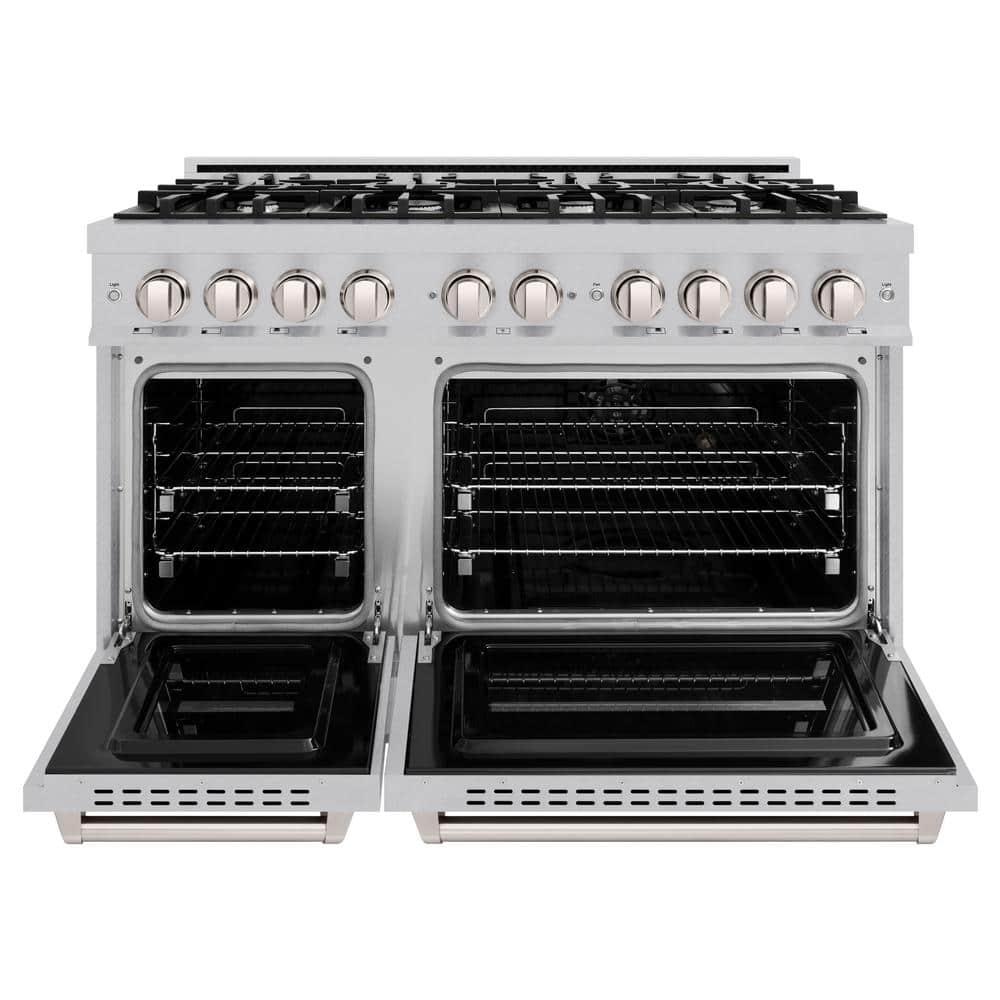 48" Stainless Steel Dual Fuel Range with Convection and Griddle