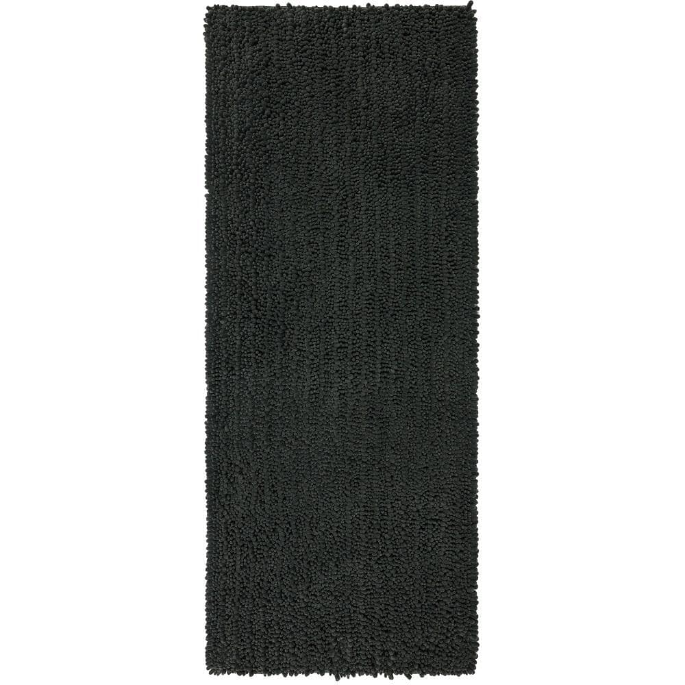 Metaphor Charcoal 24 in. x 60 in. Micro Denier Polyester Bath Mat -  Mohawk Home, 104123