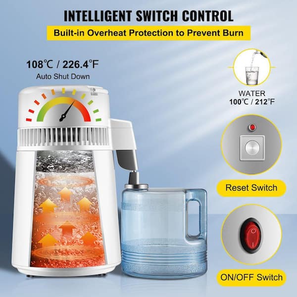 Tahanbath Newest 4L Dental Medical Pure Water Distiller All