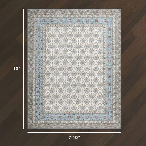 LAURA ASHLEY  ラグ　197×137cm Amazon.com: Laura Ashley Beige Aure Floral Machine Washable & Slip