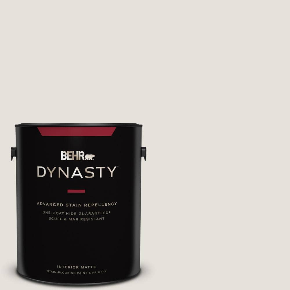 BEHR DYNASTY 1 gal. #PPU18-08 Painters White Matte Interior Stain-Blocking  Paint & Primer 165001 - The Home Depot