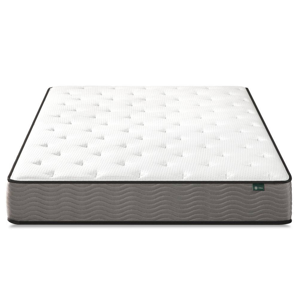 Zinus True Support Queen Firm Tight Top Pocket Spring Hybrid 10 in. Mattress GHOMPPS10Q The