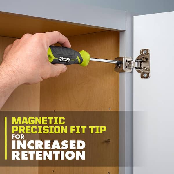 RYOBI - Screwdriver Set (7-Piece) with Cushion Grip Handles
