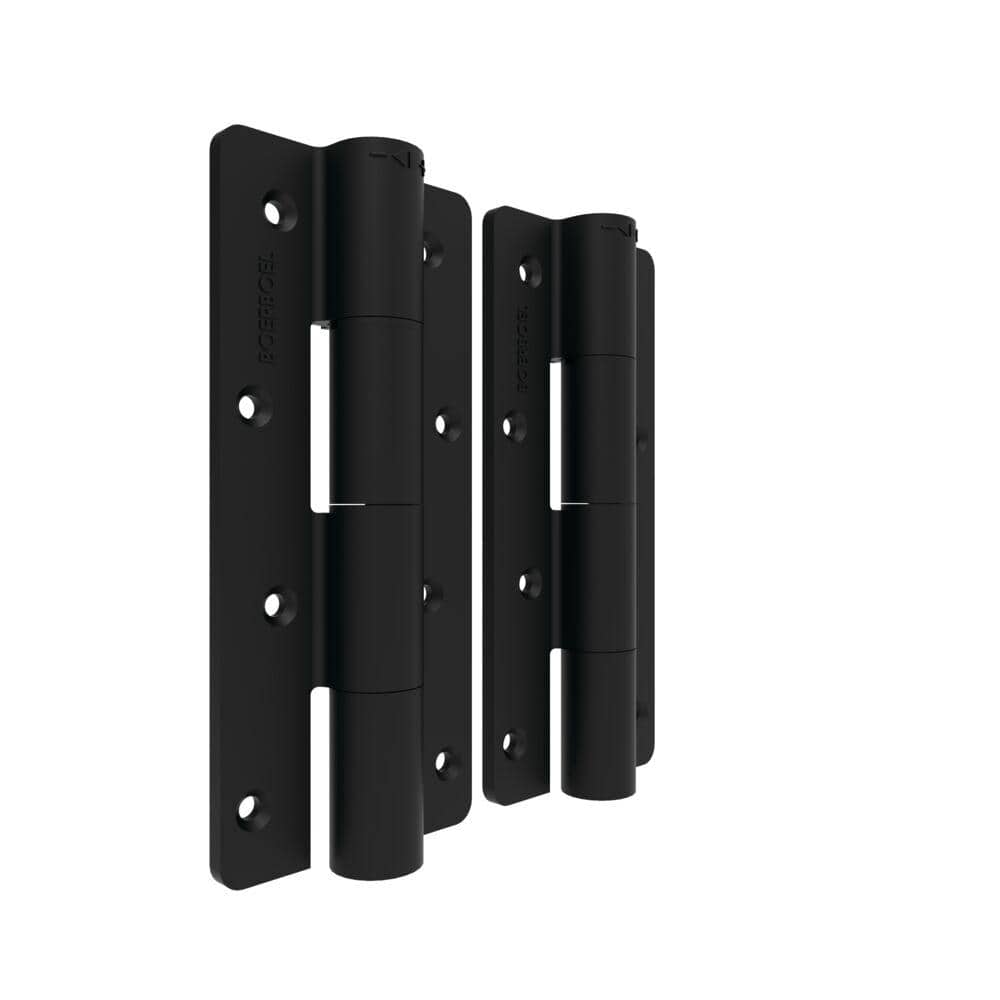 Black Heavy-Duty Self-Closing Butterfly Gate Hinges