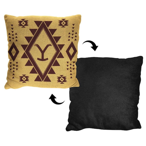 THE NORTHWEST GROUP Yellowstone Y Aztec Jacquard Pillow