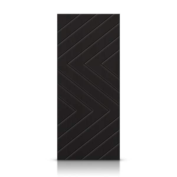42 in. x 96 in. Hollow Core Black Painted Composite MDF Interior Door Slab