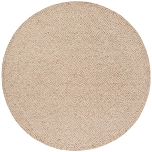 Trace Beige 6 ft. x 6 ft. Round Area Rug