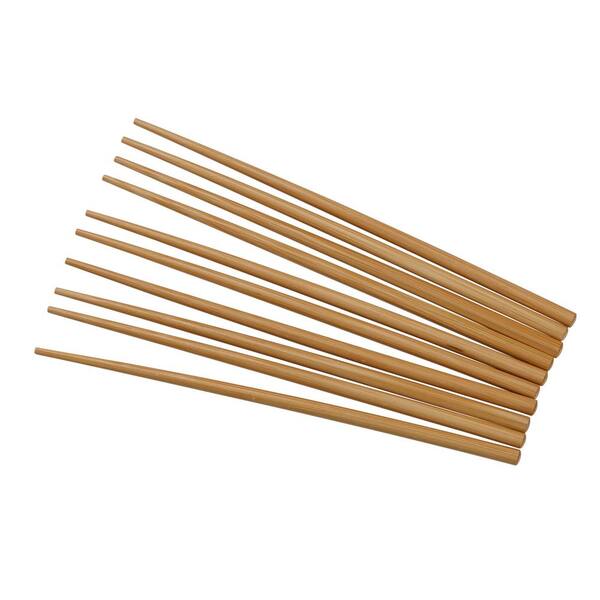 JOYCE CHEN Reusable Burnished Bamboo Chopsticks Set, 5 Pairs