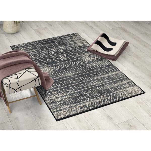 Classic Cream 5 x 7 Ft Medium DEERLUX Traditional Oriental Persian Style Living Room Area Rug with Nonslip Backing 